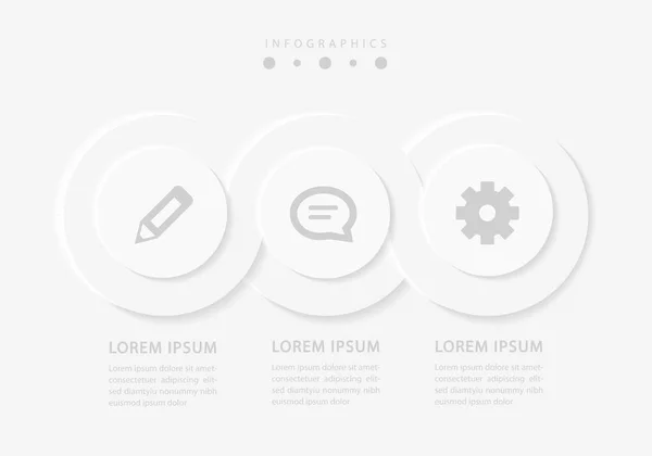 Vector Elegante Einfache Raffinierte Stil Infografik Design Vorlage Spiralförmige Runde — Stockvektor