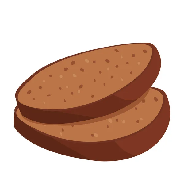 Dibujos Animados Vector Ilustración Aislado Objeto Delicioso Harina Comida Panadería — Vector de stock
