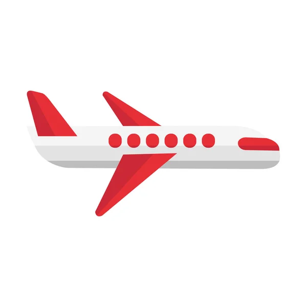 Tecknad Vektor Illustration Isolerade Objekt Transport Flygplan — Stock vektor