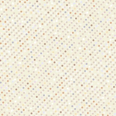 Repeat colorful vintage dot background.