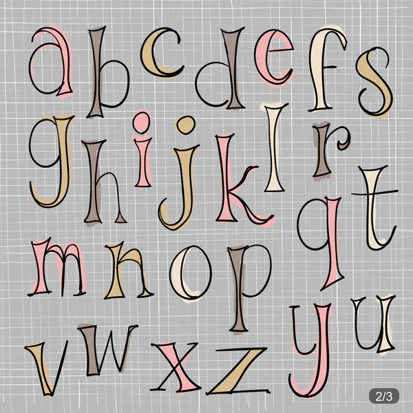 Hand drawn street graffiti style letters — Wektor stockowy