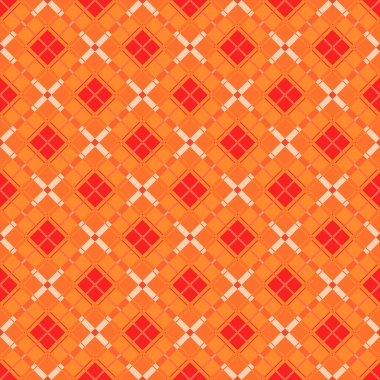 Sorunsuz kırmızı elmas geometri desen arka plan kontrol.