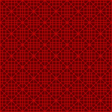 Sorunsuz Çin pencere oyma çokgen kare geometri desen arka plan.