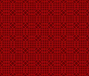 Sorunsuz Çin pencere oyma kafes çokgen geometrisi desen arka plan.