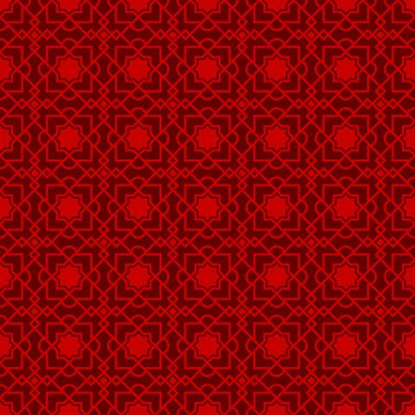 Sorunsuz Çin pencere oyma kafes geometri yıldız elmas desen arka plan.