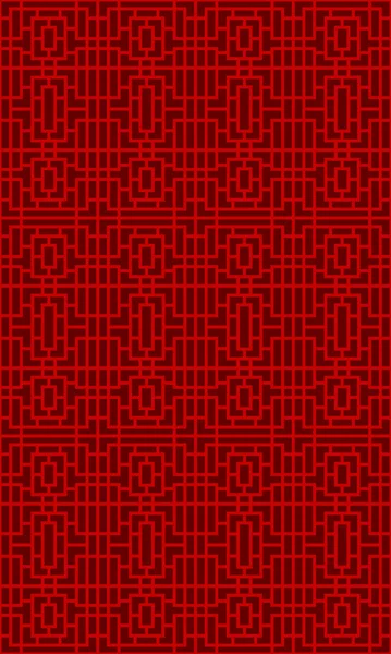 Bezešvé čínských okna síťovou příhradové geometrie náměstí linie vzorek pozadí. — Stockový vektor