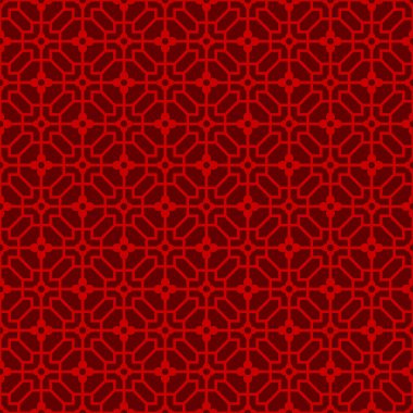 Sorunsuz Çin pencere oyma kafes çokgen çiçek deseni.