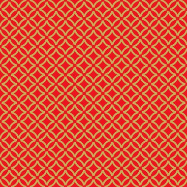 Altın sorunsuz Çin pencere oyma çizgi desen arka plan yuvarlak.