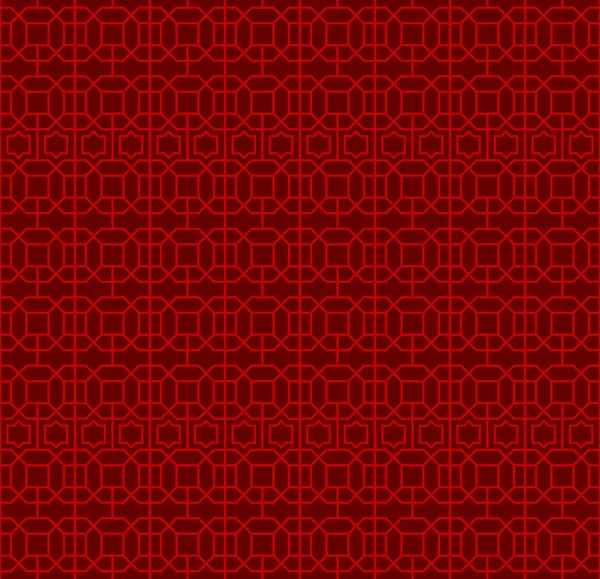 Bezešvé čínských okno síťovou mřížkou mnohoúhelník čtvercová geometrie vzorek čáry. — Stockový vektor