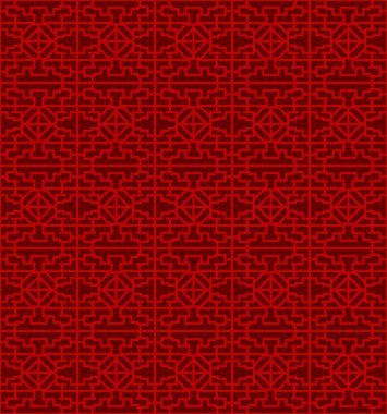 Sorunsuz Çin pencere oyma kafes geometri baklava deseni.