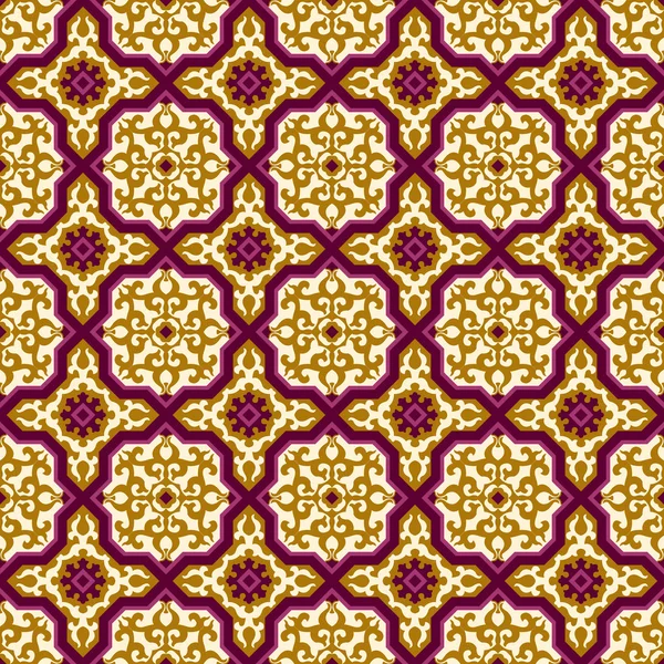 Image de fond sans couture de motif élégant croix pourpre Islam . — Image vectorielle