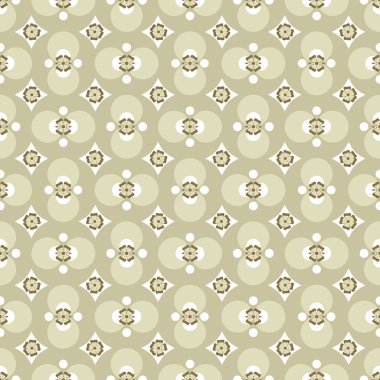 Sorunsuz arka plan görüntüsü Vintage yuvarlak kaleydoskop çiçek deseni.