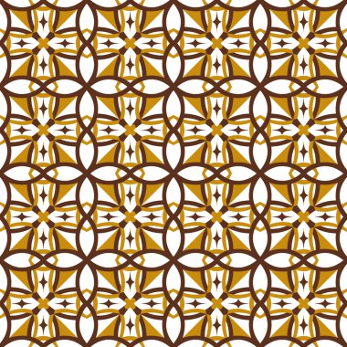 Sarı sorunsuz arka plan resmini yuvarlak çapraz geometri desen.