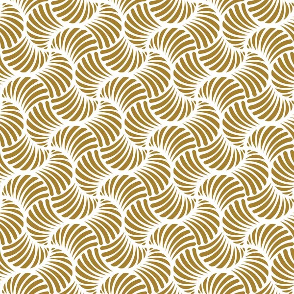 Sorunsuz arka plan görüntüsü altın fan seashell şekil desen.