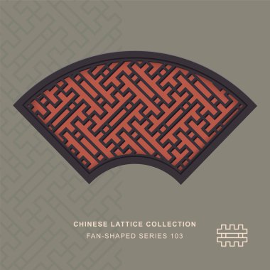 Çin pencere oyma fan çerçeve 103 kare geometrisi şeklinde