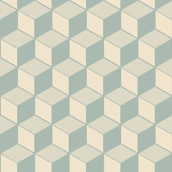 Élégante image de fond antique de motif de géométrie de ligne cubique . — Image vectorielle