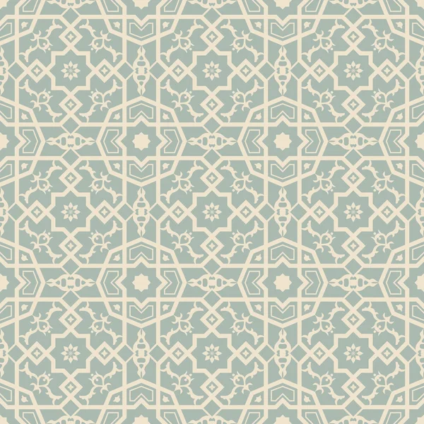 Élégante image de fond antique de croix carré polygone motif de fleur d'étoile . — Image vectorielle