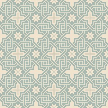 Zarif antika arka plan resim zinciri yıldız çiçek çerçeve deseni çapraz.