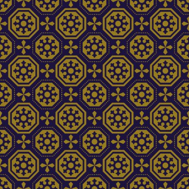 Çokgen nokta çizgi geometri deseni zarif antika arka plan görüntü.