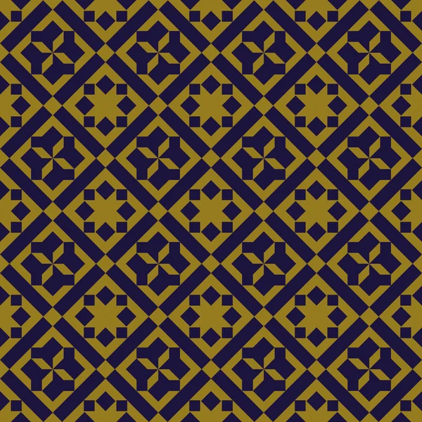 Elegante antike Hintergrundbild von Quadrat-Karo-Kreuz-Muster. — Stockvektor