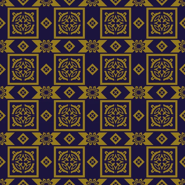 Elegante imagen de fondo antiguo de patrón caleidoscopio de geometría cuadrada . — Vector de stock