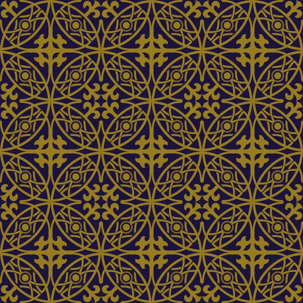 Eleganta antika bakgrundsbilden för cross rund ram geometri mönster. — Stock vektor