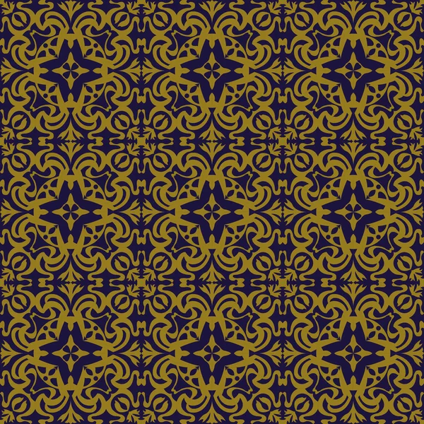 Eleganta antika bakgrundsbild av runda kurva kalejdoskop mönster. — Stock vektor
