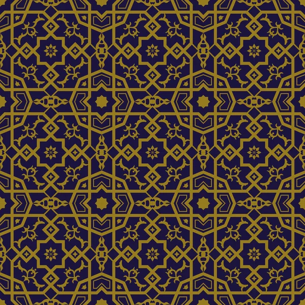 Elegante imagen de fondo antiguo de cruz cuadrada patrón de flores estrella polígono . — Vector de stock