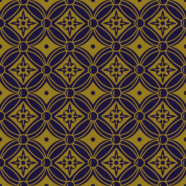 Elegante imagen de fondo antiguo de patrón de flor de cruz redonda . — Archivo Imágenes Vectoriales