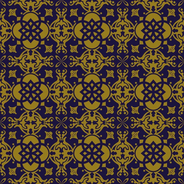 Elegante antike Hintergrundbild von runden quadratischen Kreuz Kaleidoskop-Muster. — Stockvektor