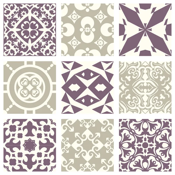 Classic vintage elegant pastel violet seamless abstract pattern 07 — Stockový vektor