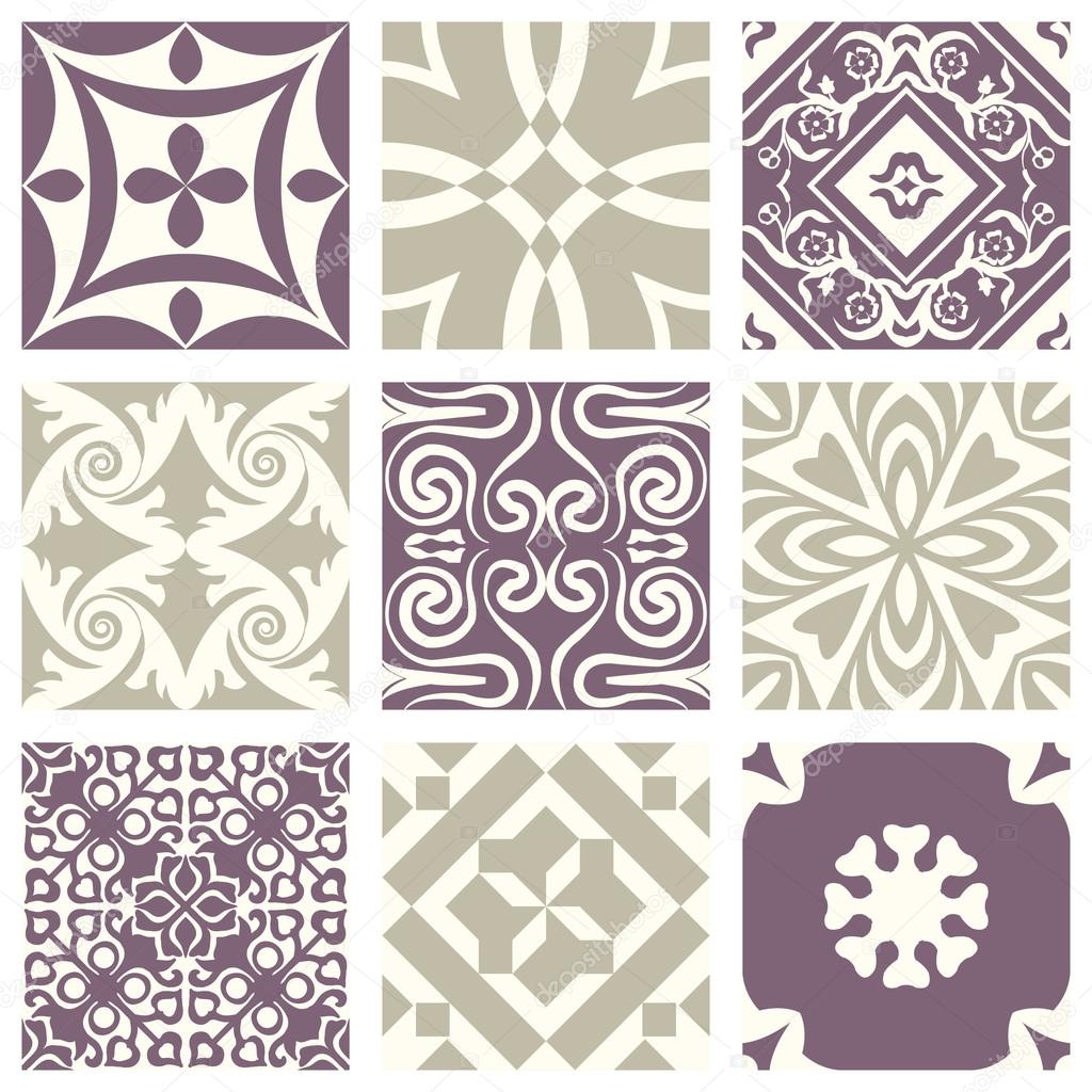 Classic vintage elegant pastel violet seamless abstract pattern 06