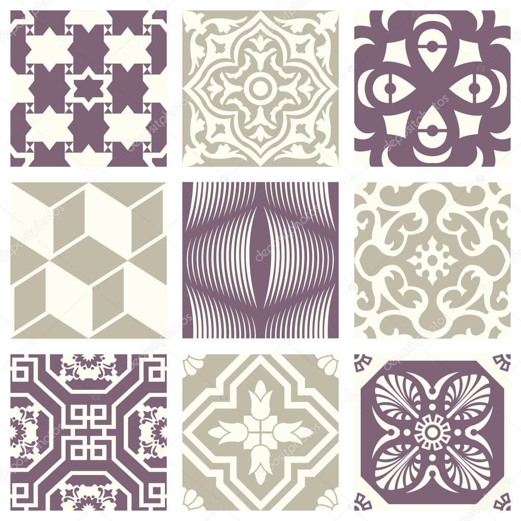 Classic vintage elegant pastel violet seamless abstract pattern 17