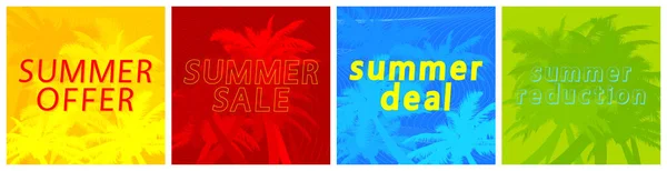 Καλοκαίρι Πώληση Πρότυπο Σχεδιασμού Banner Που Απομονωμένο Φόντο — Διανυσματικό Αρχείο