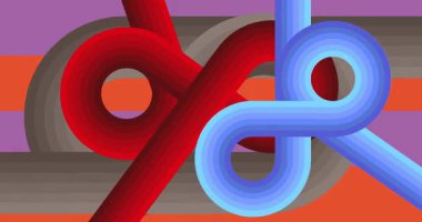 70 'lerin Retro Arkaplan animasyonu ile Groovy 1970' lerin sanat videosu. Minimalist Vintage tasarımı, eski moda renk çizimi.