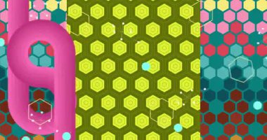 70 'lerin Retro Arkaplan animasyonu ile Groovy 1970' lerin sanat videosu. Minimalist Vintage tasarımı, eski moda renk çizimi.