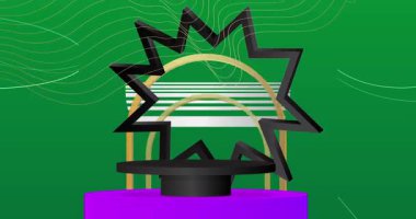 Mokup ürün animasyon, silindir kaide podyumu. Sunum için sahne gösterisi videosu.