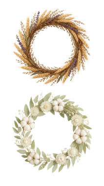 Eko Noel Çelengi Doğal El Yapımı Tatil Dekorasyonlarını Ayarladı