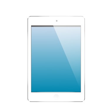 Beyaz bilgisayar tablet