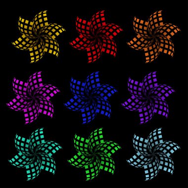 Çiçeklerle soyut arkaplan