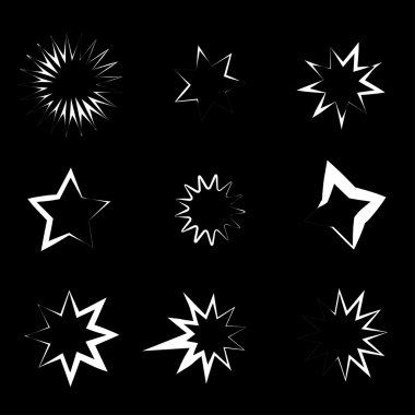 Parlayan ışık efekti yıldız kümesi