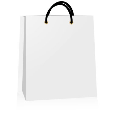 Beyaz kağıt torba, illüstrasyon