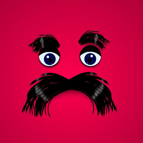 Kaş, bıyık ve gözleri ile hipster avatar