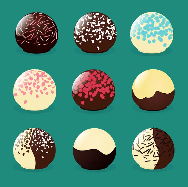 Galletas con chispas de chocolate, ilustración — Vector de stock