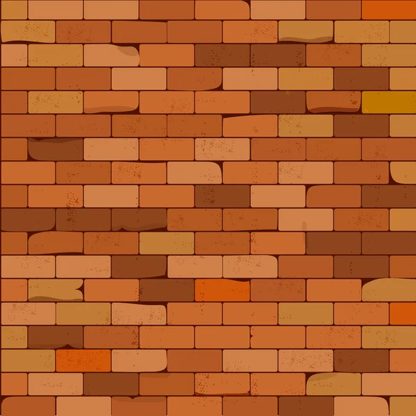 Oude bakstenen muur, illustratie — Stockvector