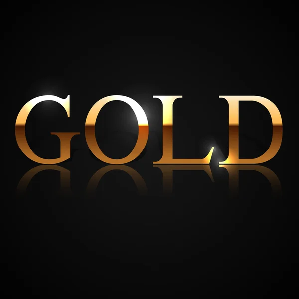 Gerçekçi altın harfler, illüstrasyon