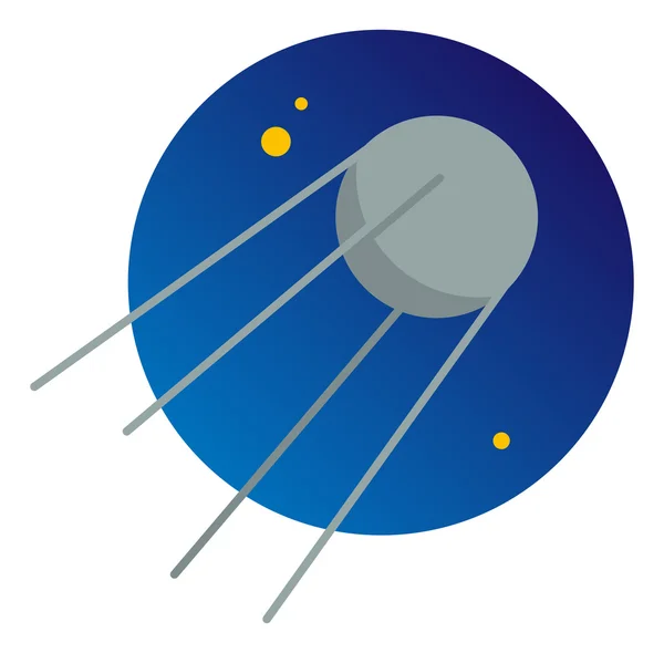 Illustratie ruimte, satelliet — Stockvector