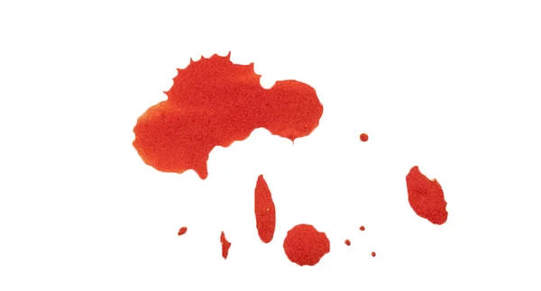 Damla kan, kırmızı boya