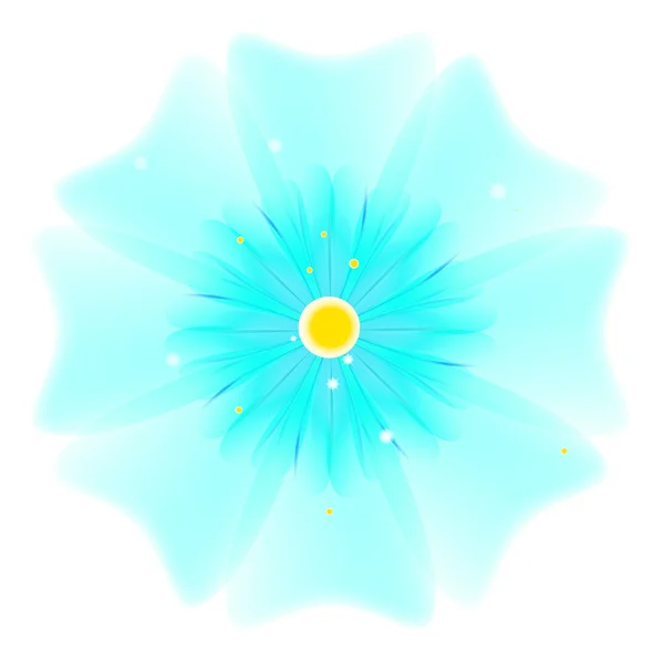 Bahar mavi çiçek, illüstrasyon — Stok Vektör