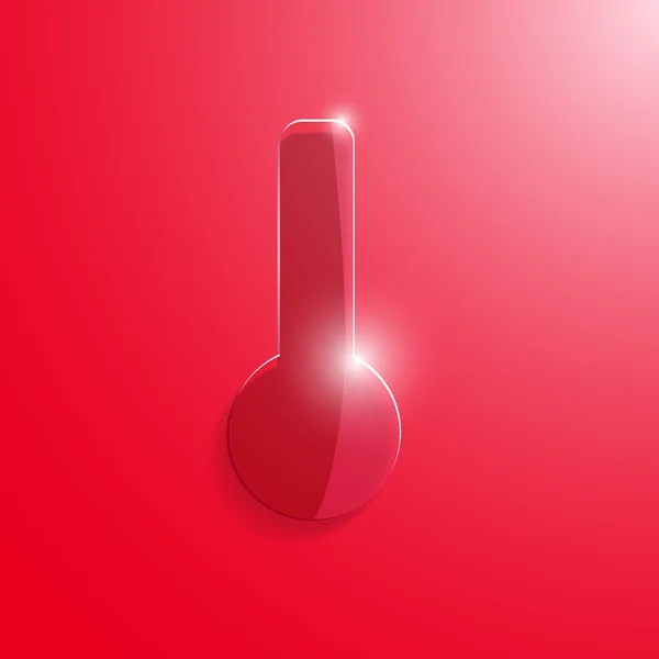 Glas termometer ikon illustration — Stock vektor